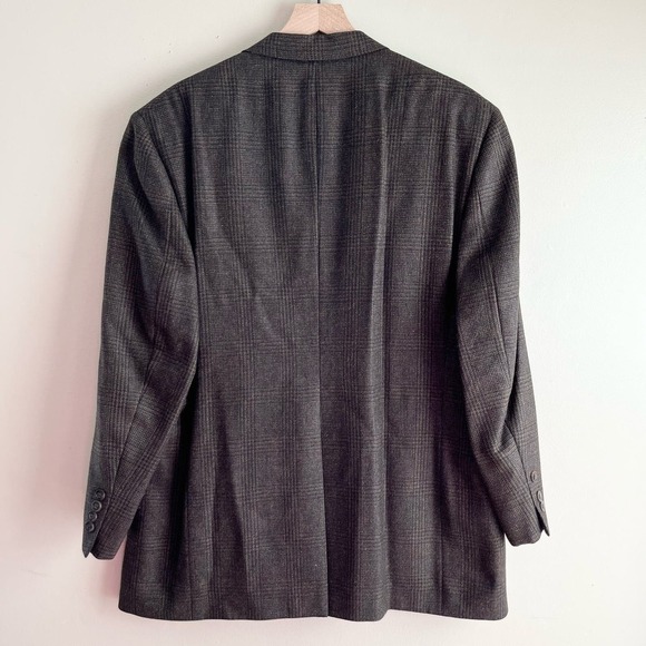Vintage Hart Schaffner & Marx Marshall Field's Wool Blazer Jacket‎ Brown, 44R - Picture 6 of 10